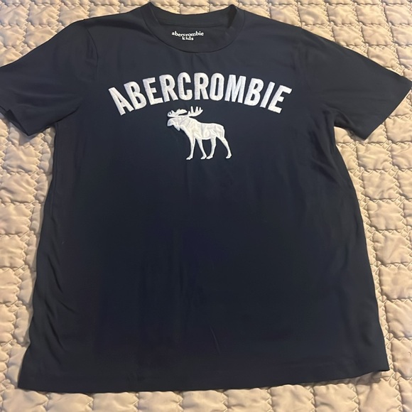 Youth Abercrombie & Fitch Navy Blue Tee 11/12 - Picture 3 of 6